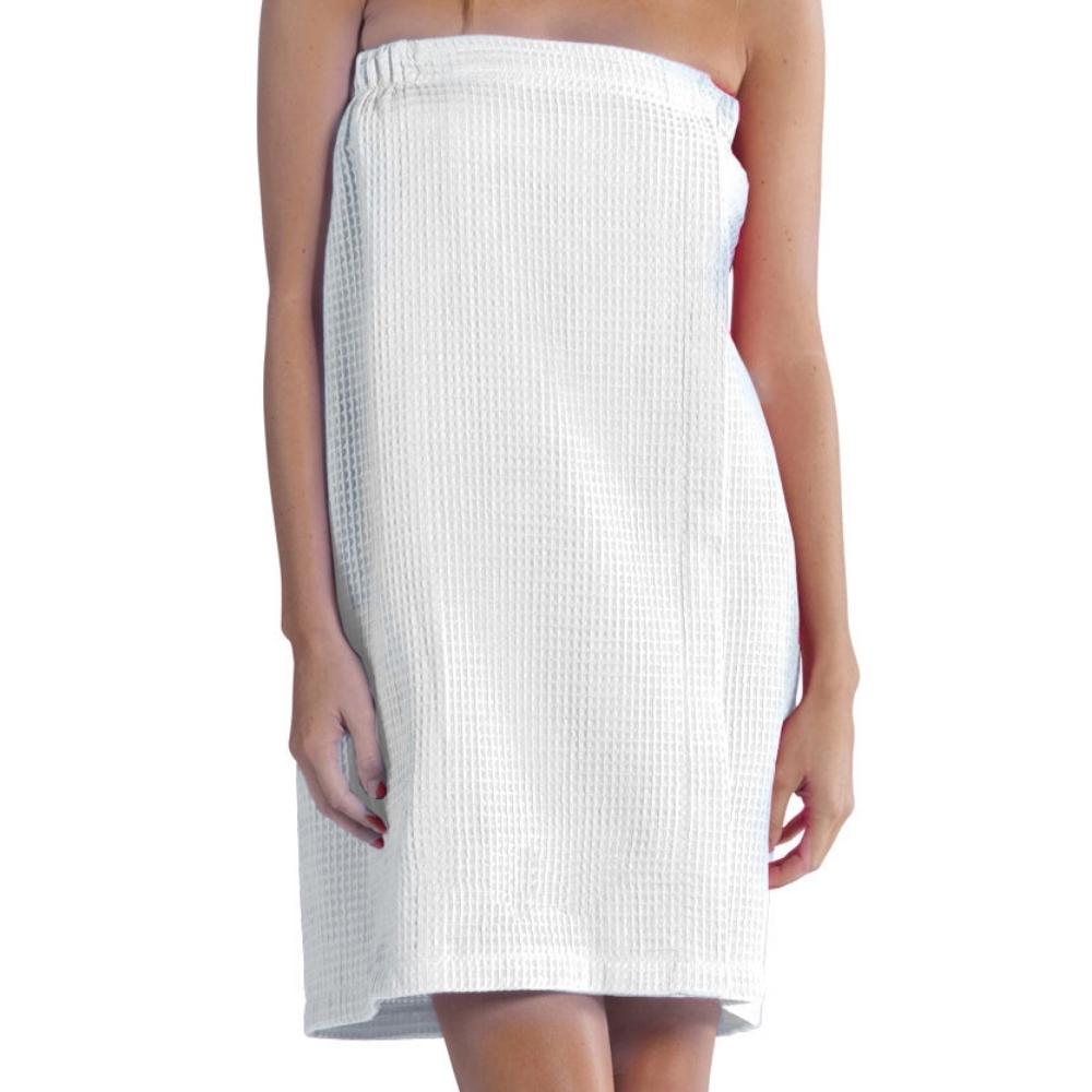 Cotton Blended Waffle Women's Wrap, Spa Bath Wrap Towel for Ladies