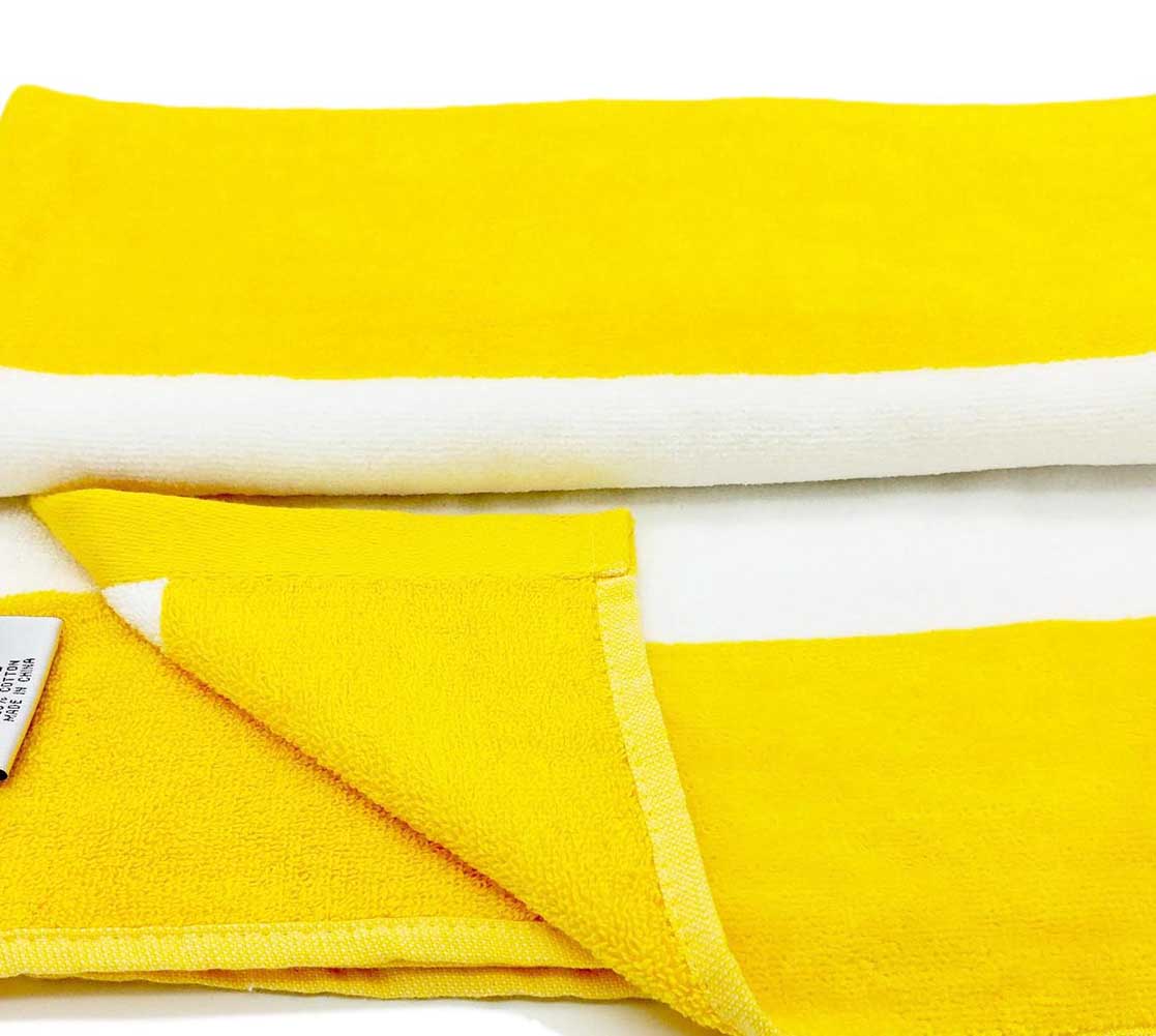 Terry Velour Cabana Hand Towels - Set of 6